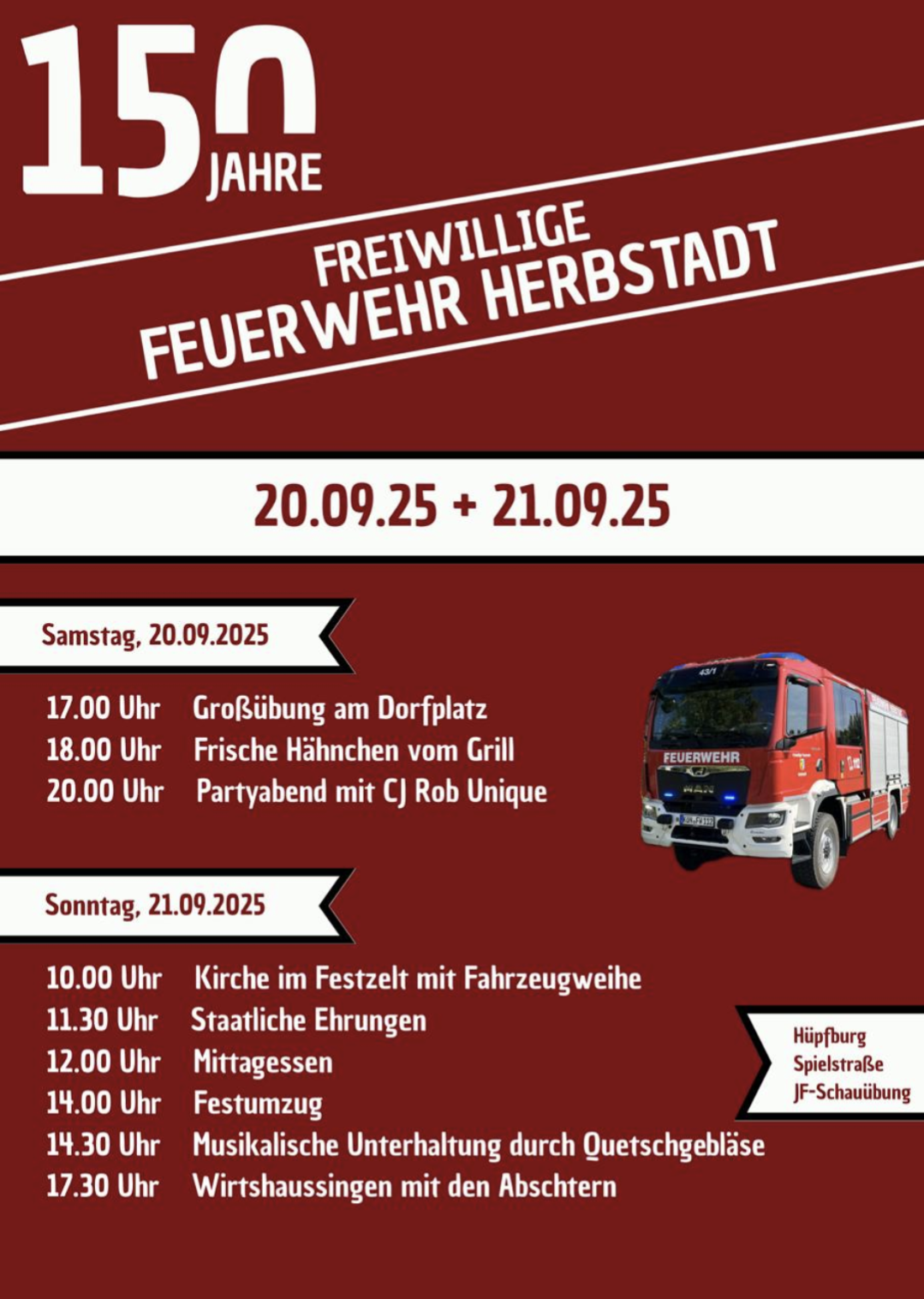 150 Jahre Freiwillige Feuerwehr Herbstadt